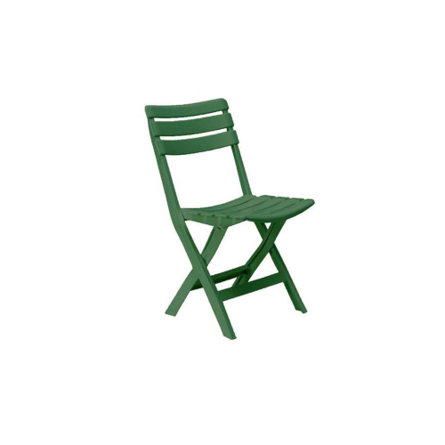 Pinta sedia richiudibile in polipropilene verde 41x40x80 cm da esterno